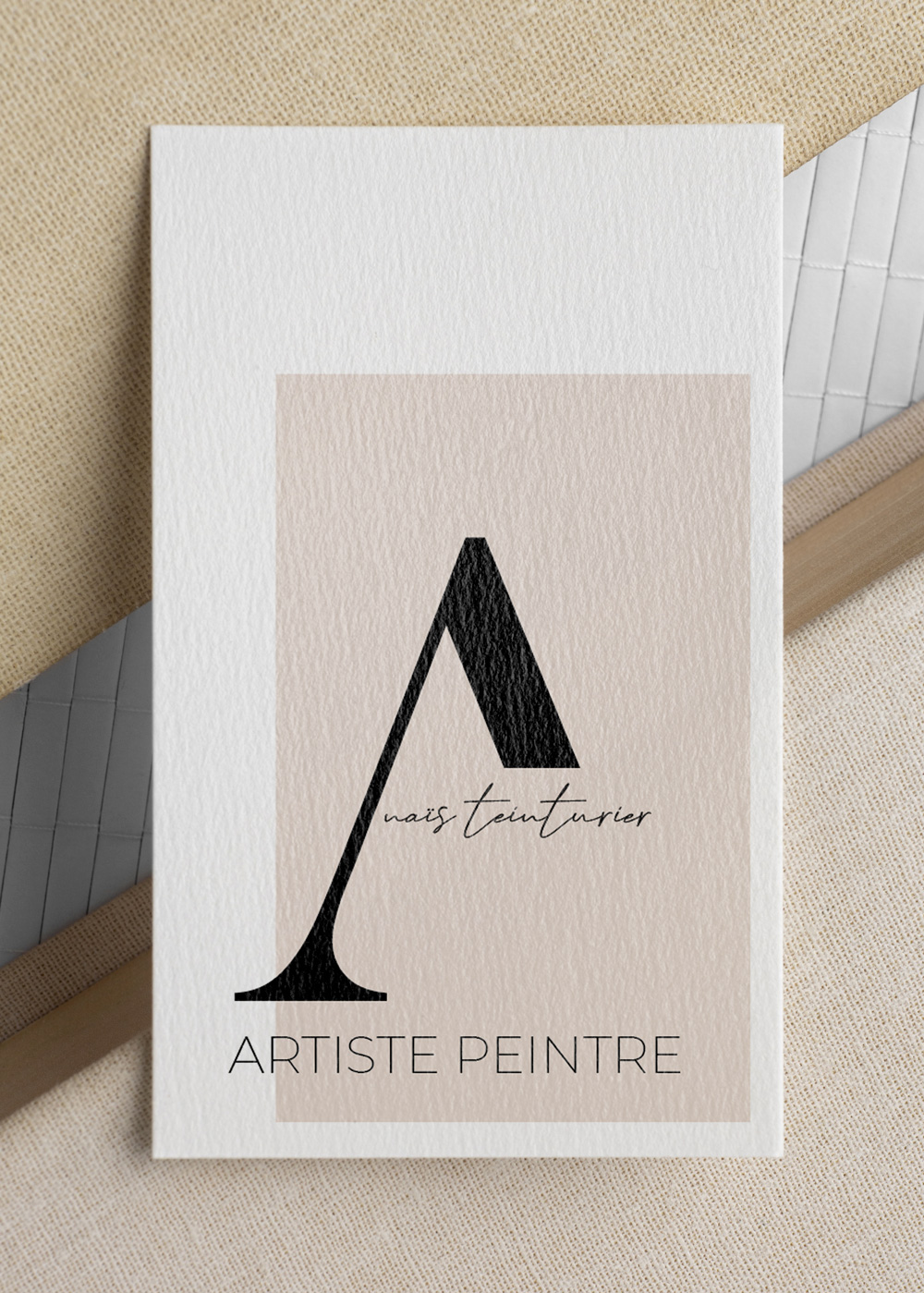 Création d'un logo pour artiste peintre