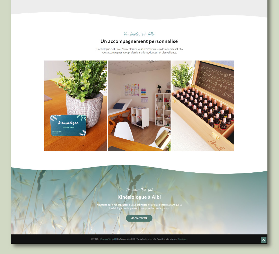 Site internet pour kinésiologue