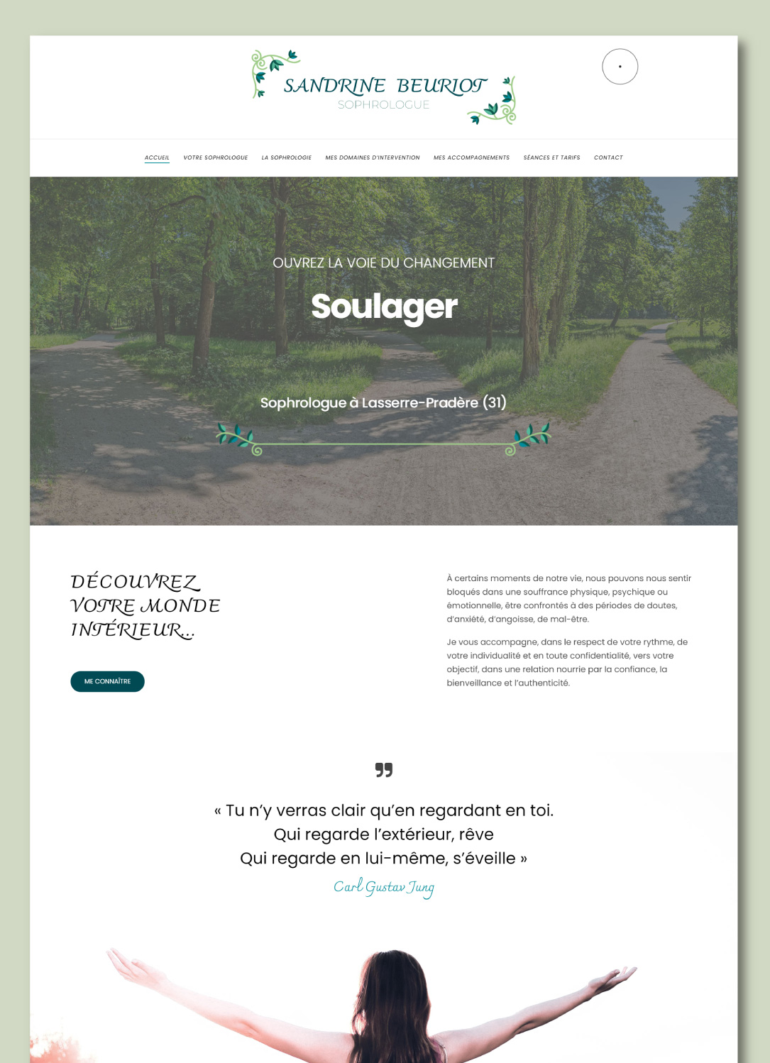 Création d'un site internet pour sophrologue