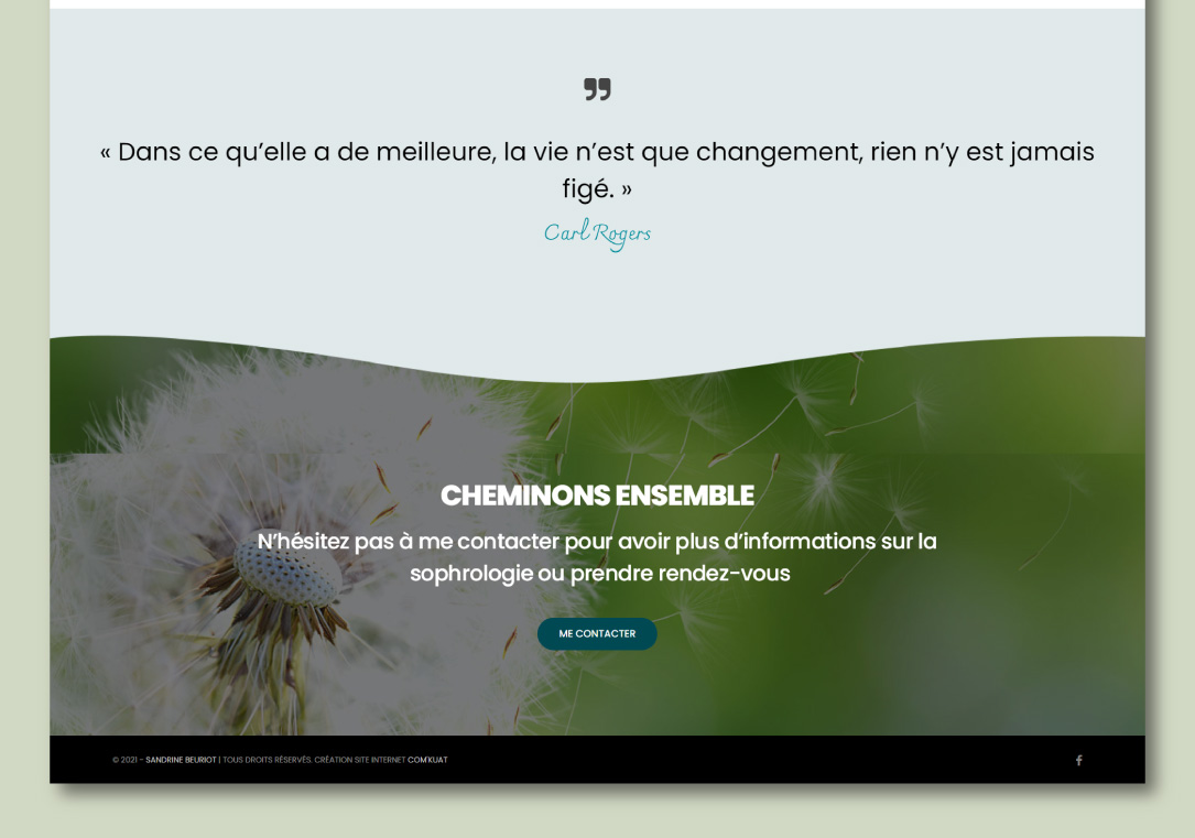 Création d'un site internet pour sophrologue