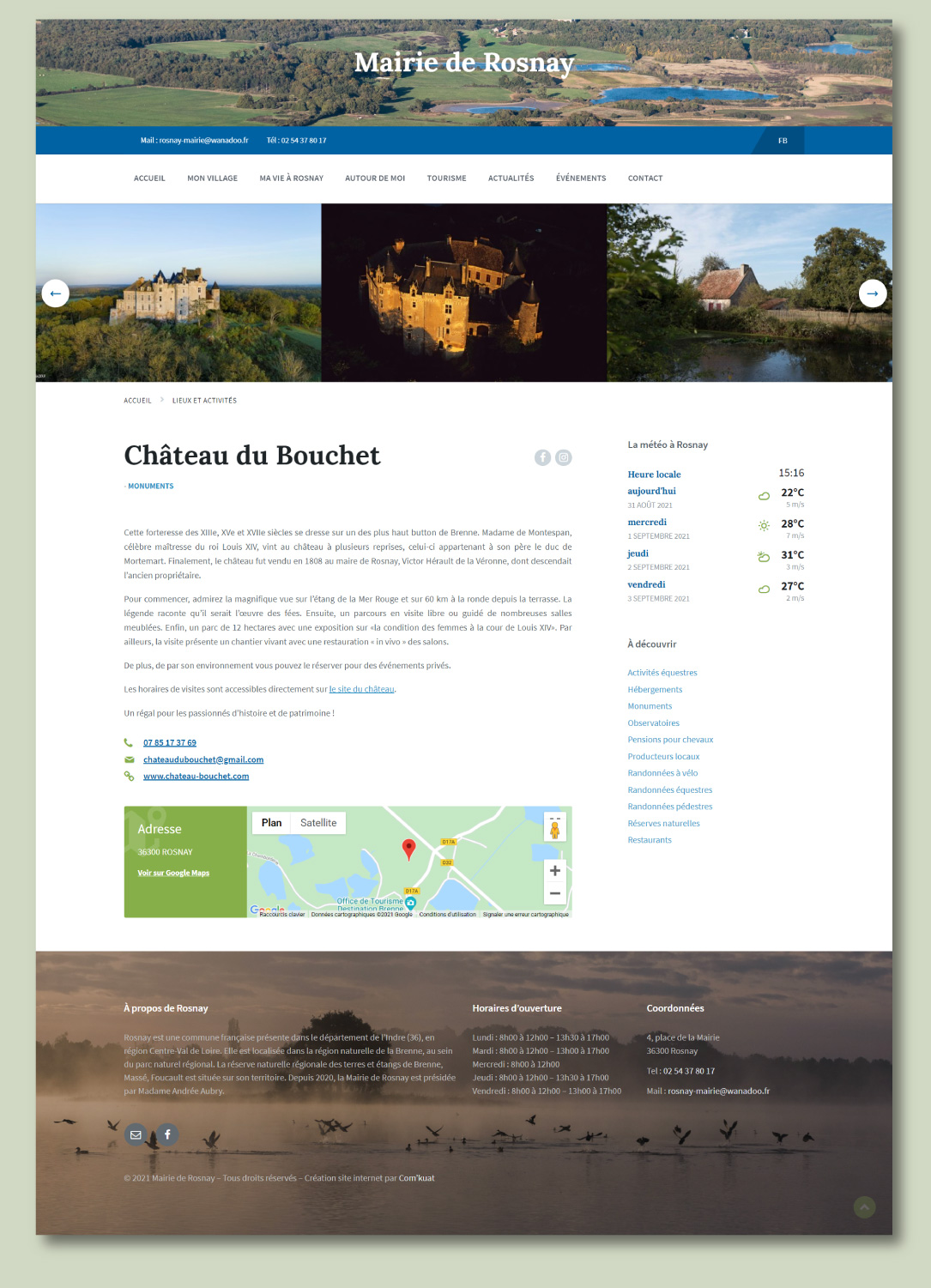 Création d'un site internet pour commune